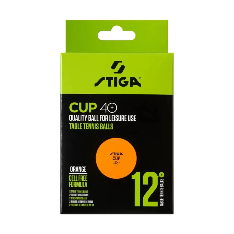 Мячи для настольного тенниса Ball Cup 40+ Orange 12-pack
