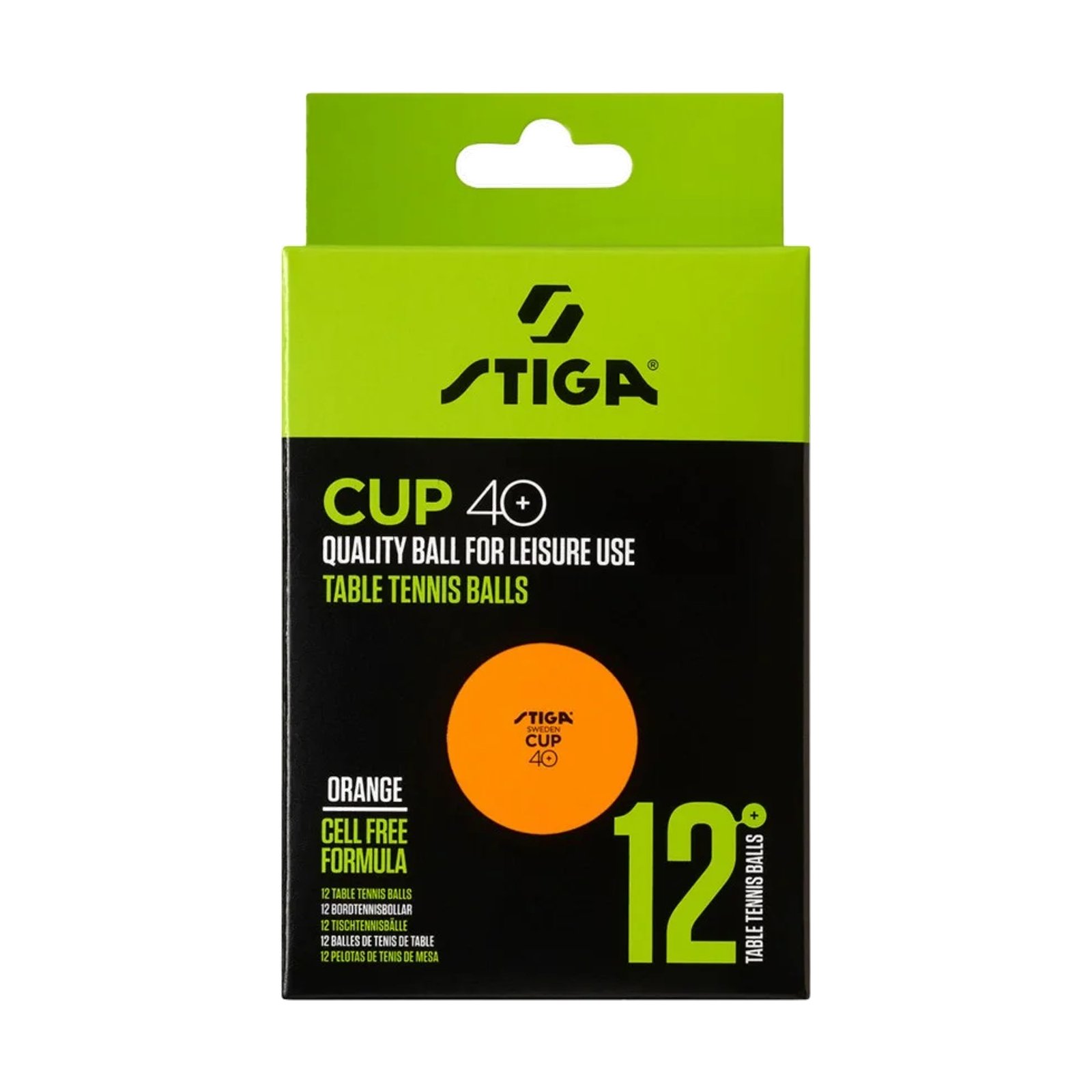Stiga Ball Cup 40+ Orange 12-pack Tennis Topu